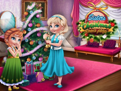 Sisters Christmas Room Prep