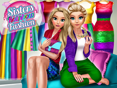 Sisters Rainbow Fashion