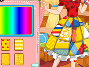 Snow White Patchwork Dress