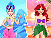Summer vs Winter Princesses Battle