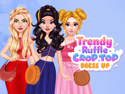 Trendy Ruffle Crop Top Dress Up