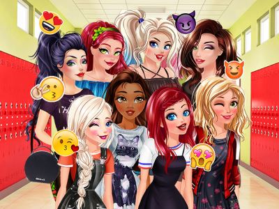Villains vs Princesses: School Fashion
